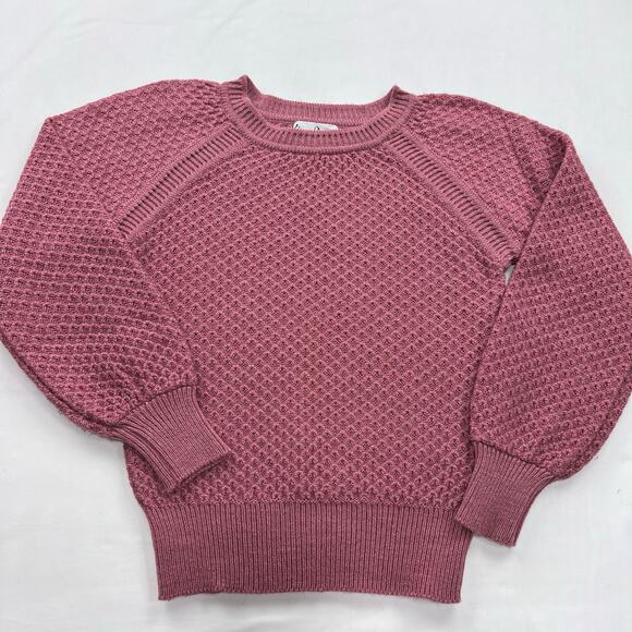 Kimlon RBK Importers Vintage Pink Acrylic Knit Sweater mauve Size Small - Picture 1 of 5
